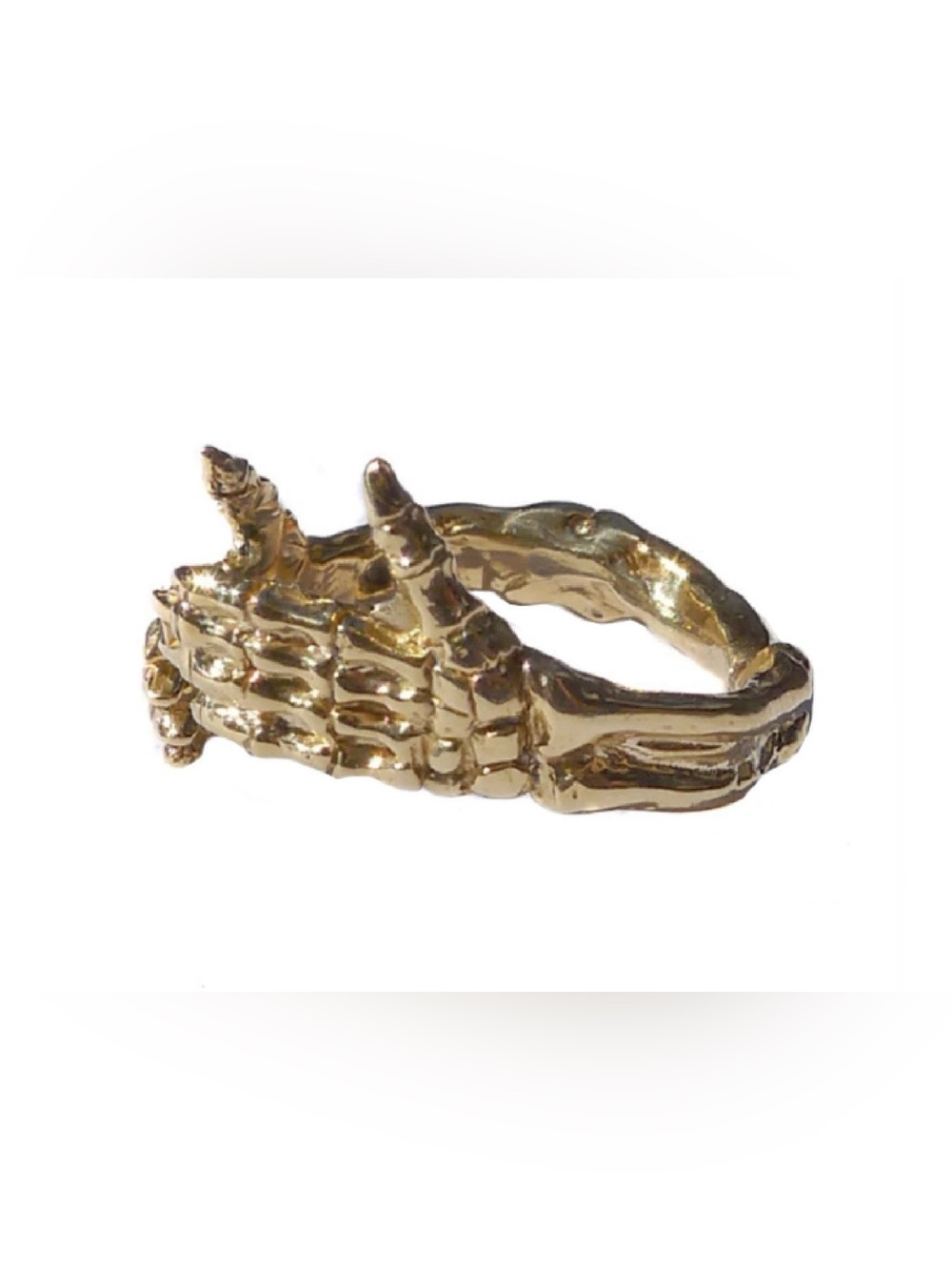 Verameat skeleton thumbs up- Pure Brass